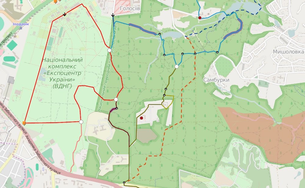 Велотрассы в подмосковье карта